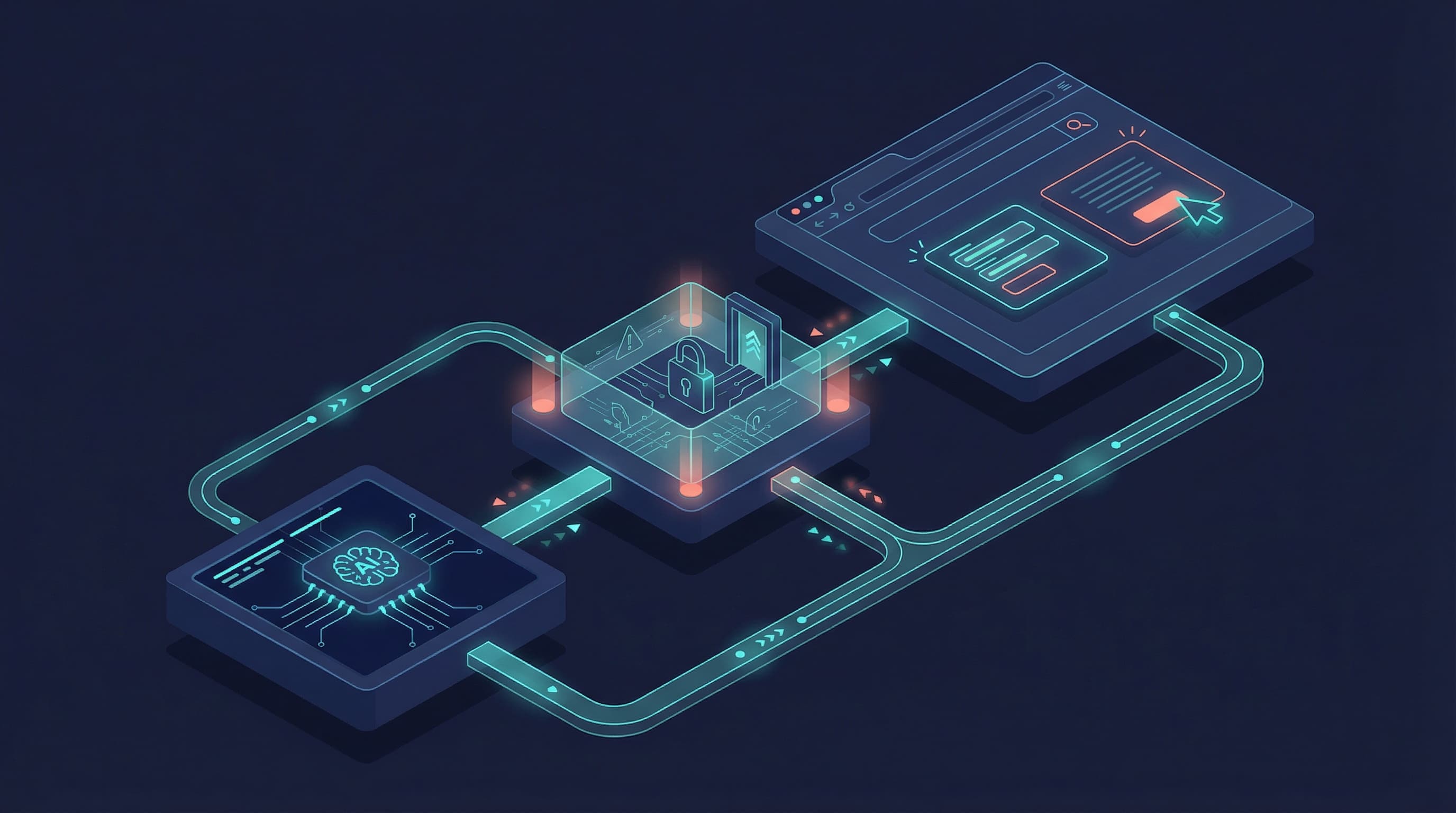 Isometric relay architecture visualization